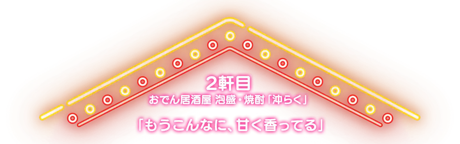 2軒目 おでん居酒屋 泡盛・焼酎「沖らく」「もうこんなに、甘く香ってる」