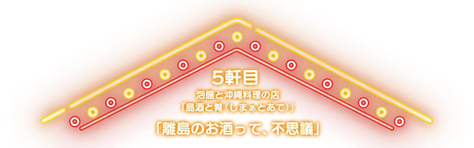 5軒目 泡盛と沖縄料理の店 「島酒と肴（しまぁとあて）」「離島のお酒って、不思議」